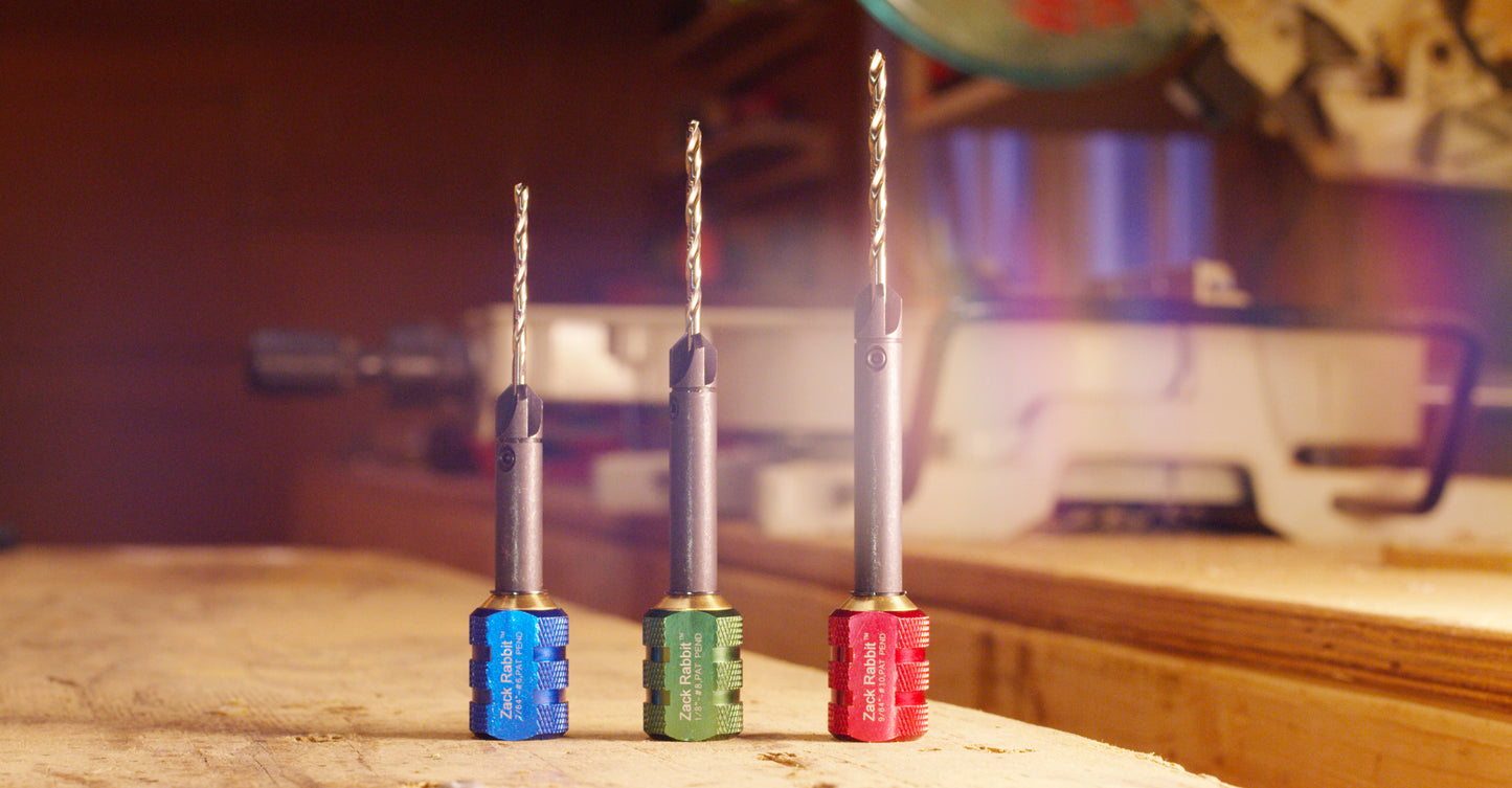 Zack Rabbit Countersink Drill Set with Holster