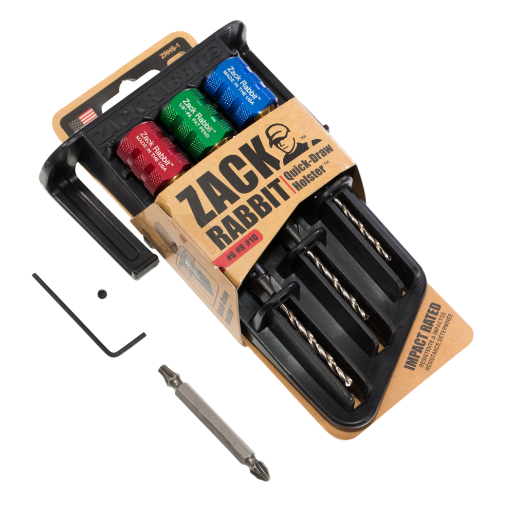 Zack Rabbit Countersink Drill Set with Holster